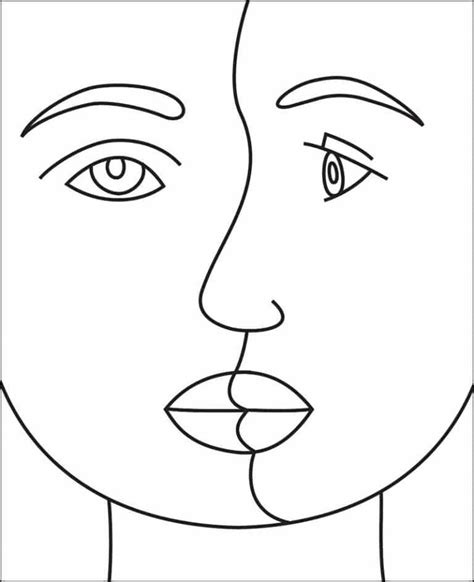 Easy Picasso Art Project Tutorial Video And Picasso Coloring Page