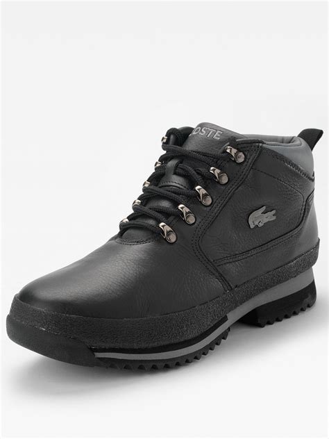 Lacoste Upton Mens Casual Boots In Black For Men Lyst