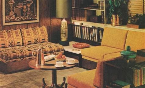 Walnut or other cool, dark wood hallways led to open living areas that had reproduction catalogs that feature new interpretations of classic 1970s decor also are good resources when decorating a home. 1970 home decor | ... mod, 1970s home decorating used ...