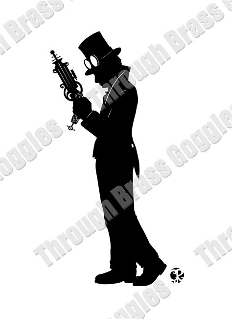 Victorian Steampunk Silhouette Dueler Victorian Steampunk Steampunk