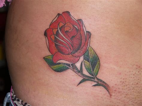 1002719 Traditional Rose Tattoo Hip Robert Merrill Flickr