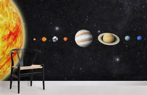 The Planets Wallpaper Mural Hovia Planets Wallpaper Mural