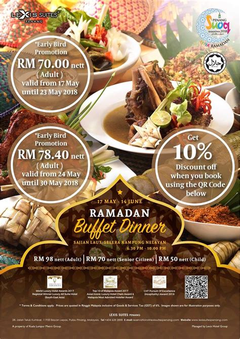 Do come & bring along your family & friends to enjoy our buffet at symphony cafe. Penang's Hotel Ramadan Buffet 2018