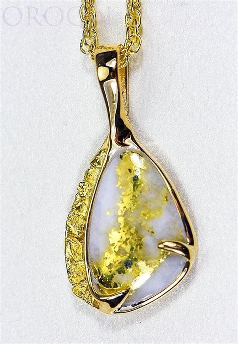 Gold Quartz Pendant Orocal Psc105qx Genuine Hand Crafted Jewelry 1
