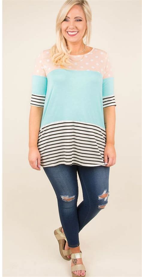 Pin by 𝙺 𝚊 𝚢 𝚕 𝚊 on 𝙿 𝚕 𝚞 𝚜 𝚂 𝚒 𝚣 𝚎 Tunic tops Tops Fashion