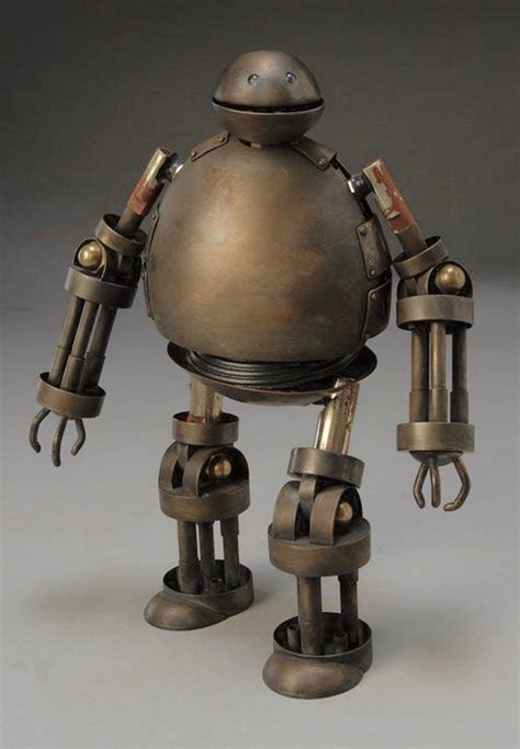 hexa robot a six legged agile highly adaptable robot robot sculpture robot art steampunk
