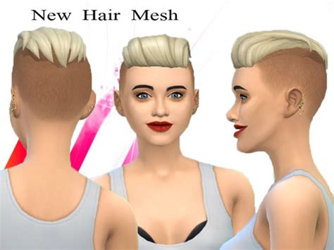 The Sims Resource New Hairstyle Mesh Punk Hair By Neissy • Sims 4