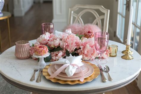 Romantic Valentines Tablescape And Dinner For Two Home With Holly J