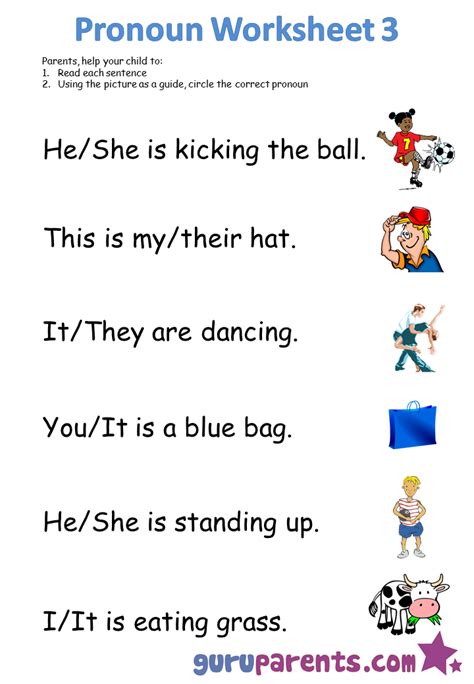 That's the basic sentence, but there is much more to understanding and writing one. Free Kindergarten Worksheets | Pronoun worksheets ...