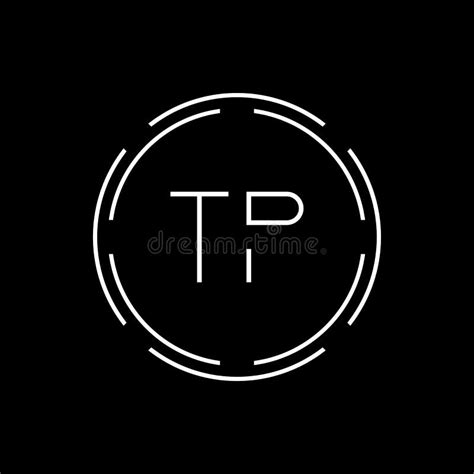 Initial Letter Tp Logo Creative Typography Vector Template Circle