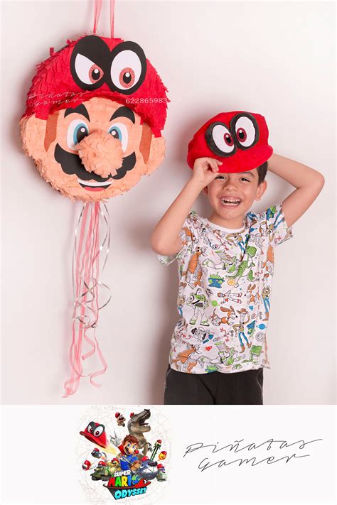 Piñata Super Mario Odyssey / Mario Bros | Mario bros party, Mario bros, Super mario