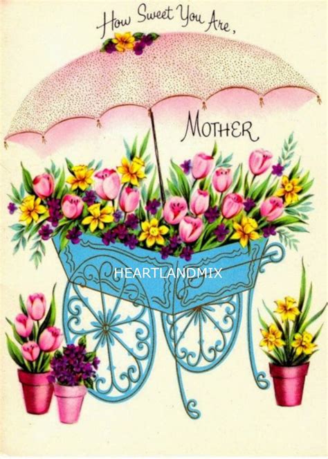Mothers Day Vintage Digital Image Download Printable Etsy