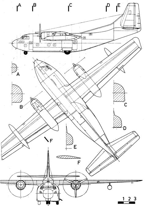 Fairchild C 123 Provider Blueprint Download Free Blueprint For 3d