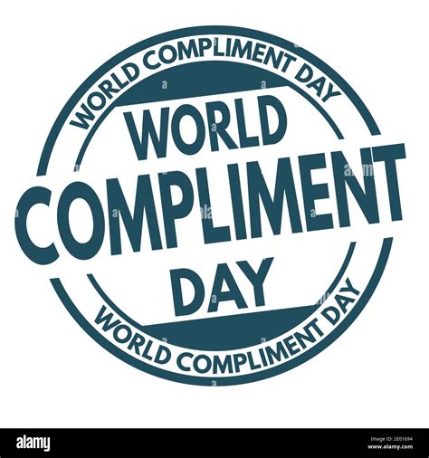 World Compliment Day Sign Or Stamp On White Background Vector