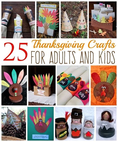 Thanksgiving Crafts A Compilation Of 25 Adults And Kids