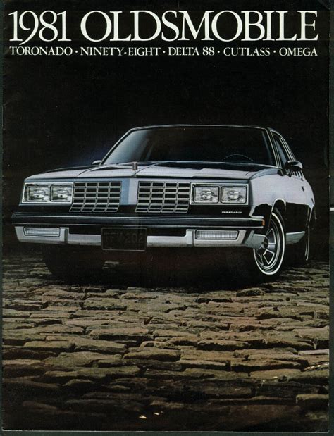 Oldsmobile Toronado Ninety Eight Delta Cutlass Omega Brochure