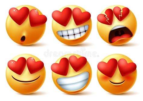Set Of Smiley 3d Emoticons Stock Illustration Illustration Of