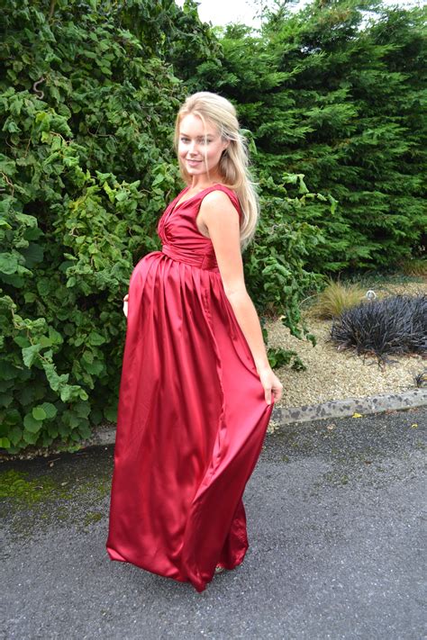 Maternity Rosie In Silk Satin Perfect For The Pregnant Bridesmaid Or Bride Great For All