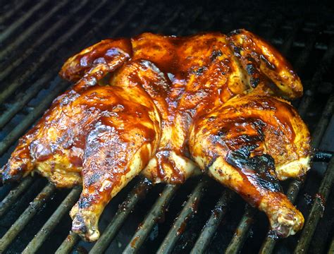 Grilled Butterflied And Barbecued Whole Chicken Wildflour S Cottage Kitchen
