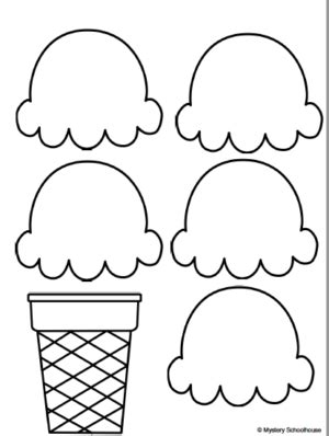 100th Day Of School Ice Cream Cone Craft - Made By Teachers