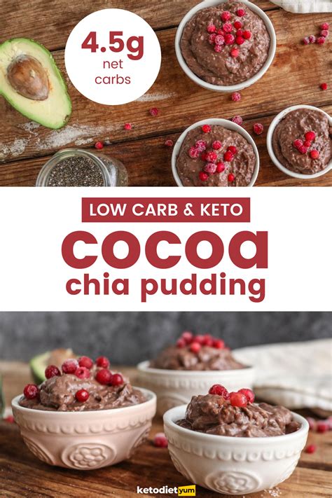 Try these easy keto recipes to lose weight on a ketogenic diet, from nutritionists and bloggers. Cacao Chia Pudding Keto Dessert Recipe | Recipe | Keto dessert recipes, Keto chia pudding, Fiber ...