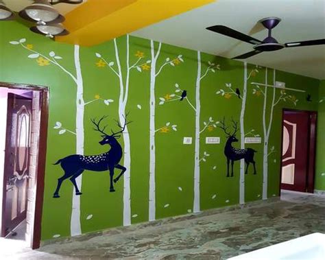 Best 50 Hand Wall Painting Design For Bedroom And Living Rooms