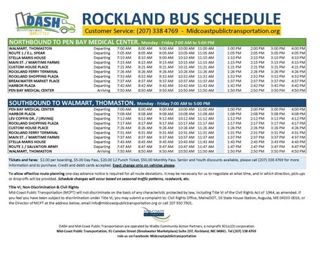 Rockland Coaches 20 Bus Schedule