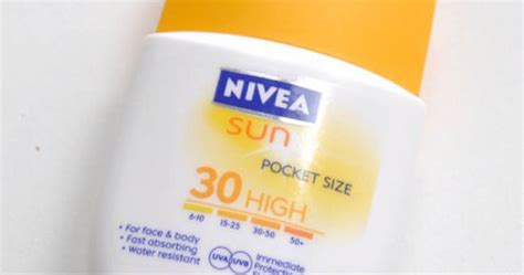 Nivea Sun Pocket Size Spf30 Is A Budget Priced Summer Sunscreen Beautie