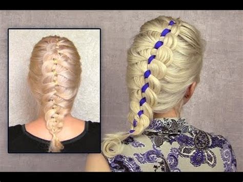 However, nowadays, beauty research and women's indulgence of short hair has increased so much that short hairstyles have been diversified day by day. 4 strand french braid tutorial on yourself Ribbon braid hairstyle for short medium long hair how ...