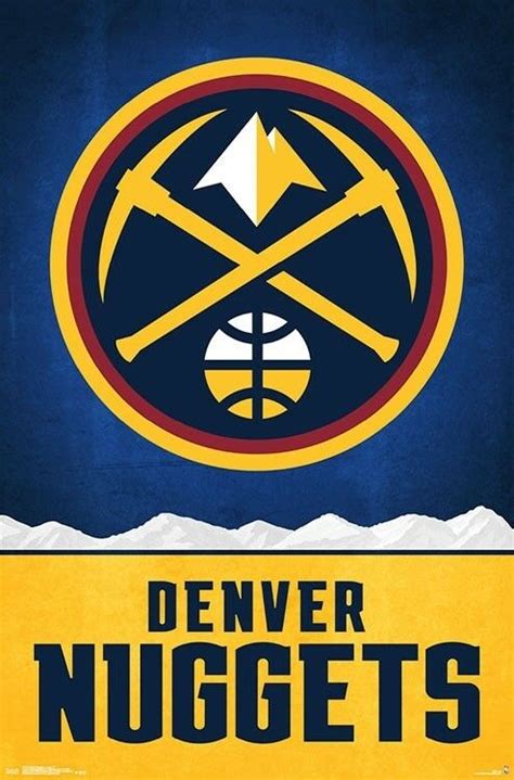 Denver Nuggets New For 2018 Nba Basketball Official Team Logo Wall