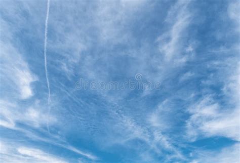 Blue Sky With White Clouds Texture And Background Screensaver Stock