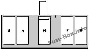 K10 auxiliary fan preresistor relay, k9k1 auxiliary fan relay. Fuse Box Diagram Mercedes-Benz M-Class (W164; 2006-2011)