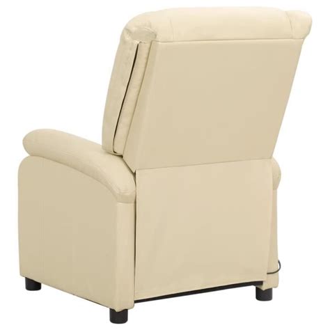 Ruida Fauteuil Releveur Inclinable De Massage Cr Me Cuir V Ritable Tout