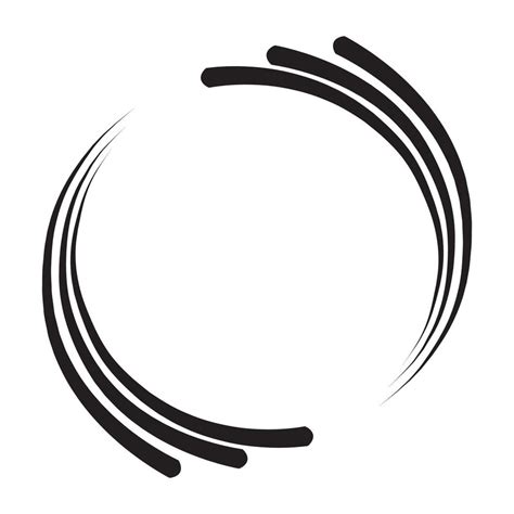 Hand Drawn Circle Shape Spiral Vector Illustration Design Elements