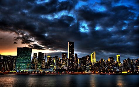 If you're looking for the best hd wallpapers for pc then wallpapertag is the place to be. Storm Clouds over New York | Full HD Desktop Wallpapers 1080p