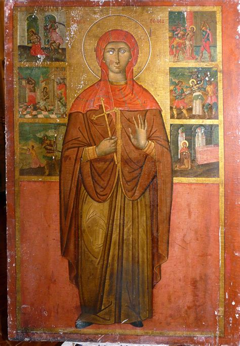 Orthodox Christianity Then And Now A Unique Icon Of Saint Sophia In