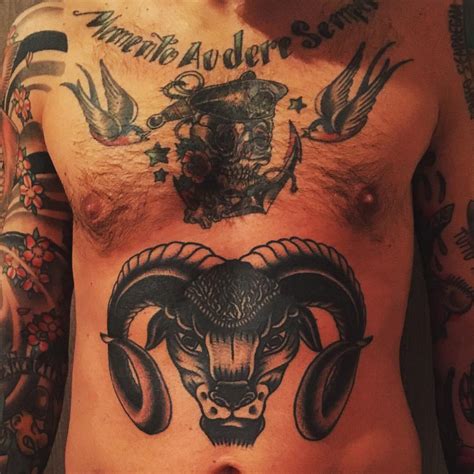 Aries tattoo design illustrations & vectors. Awesome Aries Tattoo Designs | Design Trends - Premium PSD ...