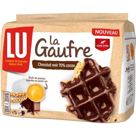 Gaufres Au Chocolat Noir La Gaufre Lu Le Paquet De 5 Sachets 225 G