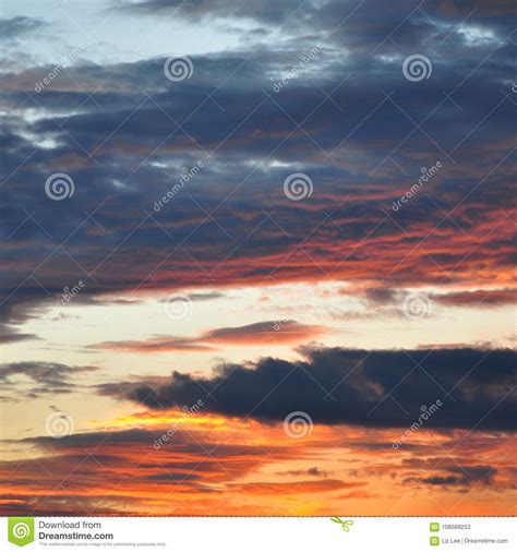 Dramatic Morning Sky At Sunrise Stock Image Image Of Color Dusk