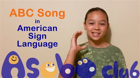 Abc Song With American Sign Language Kids Songs Asl Learn Alphabet