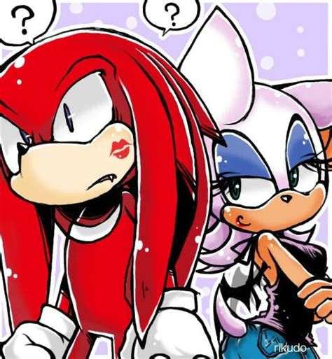 Kiss Knuxouge Sonic The Hedgehog Shadow The Hedgehog Sonic And Amy