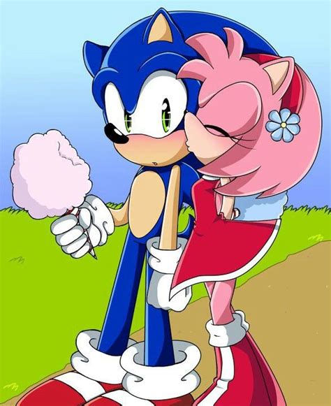 43 Best Images About Sonic Couples On Pinterest Sonic And Amy A Kiss And Deviantart