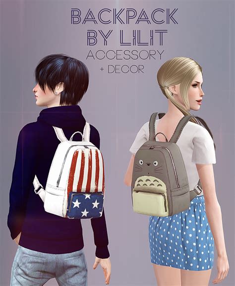 Sims 4 Teen Backpacks
