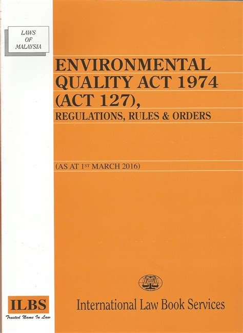 Then and now as want to read Environmental Quality Act 1974 - Pustaka Mukmin KL ...
