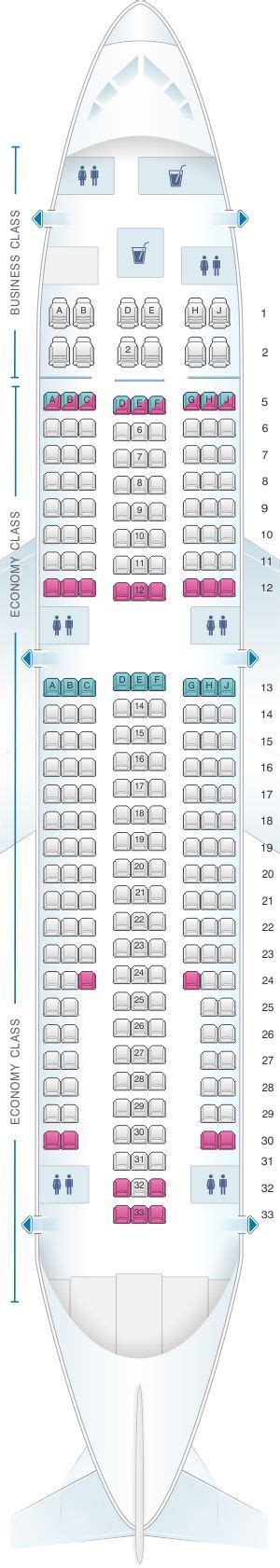 Seat Map White Airways Airbus A310 Hainan Airlines Air China