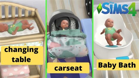 How To Make Baby Furniture Functional Sims 4 Youtube