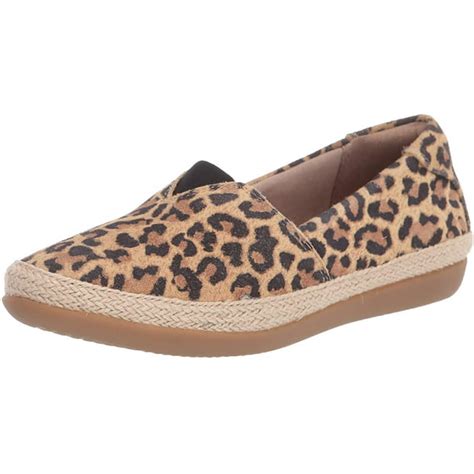 Clarks Clarks 26150061 Womens Danelly Sky Leopard Print Flat Shoes