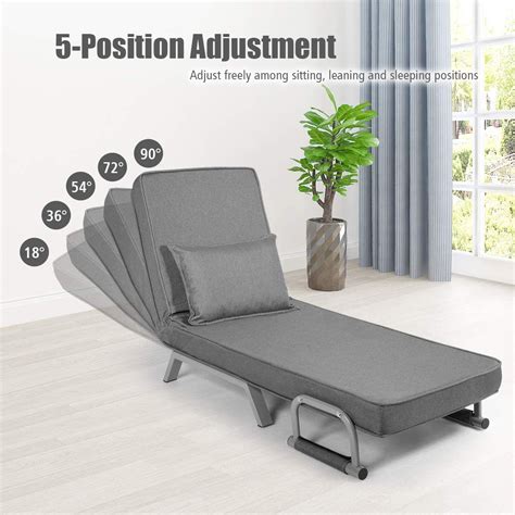 Buy Giantex Convertible Sofa Bed Sleeper Chair 5 Position Adjustable