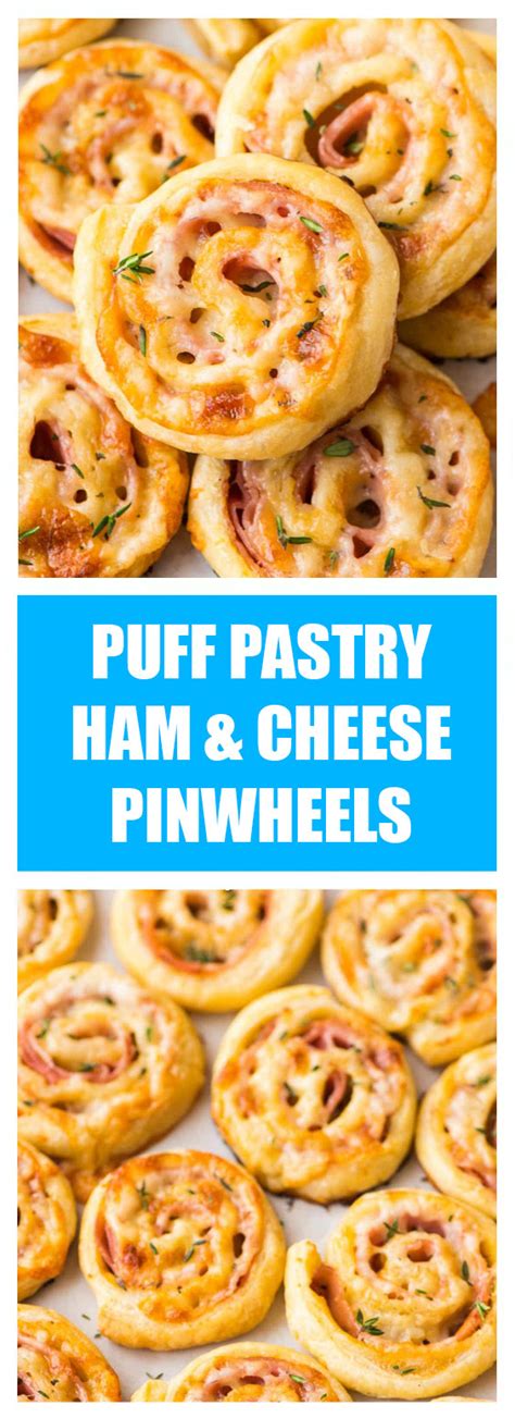 puff pastry ham and cheese pinwheels crown recipes idea