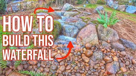 How To Build A Small Waterfall Garden Cascade In 2020 Small